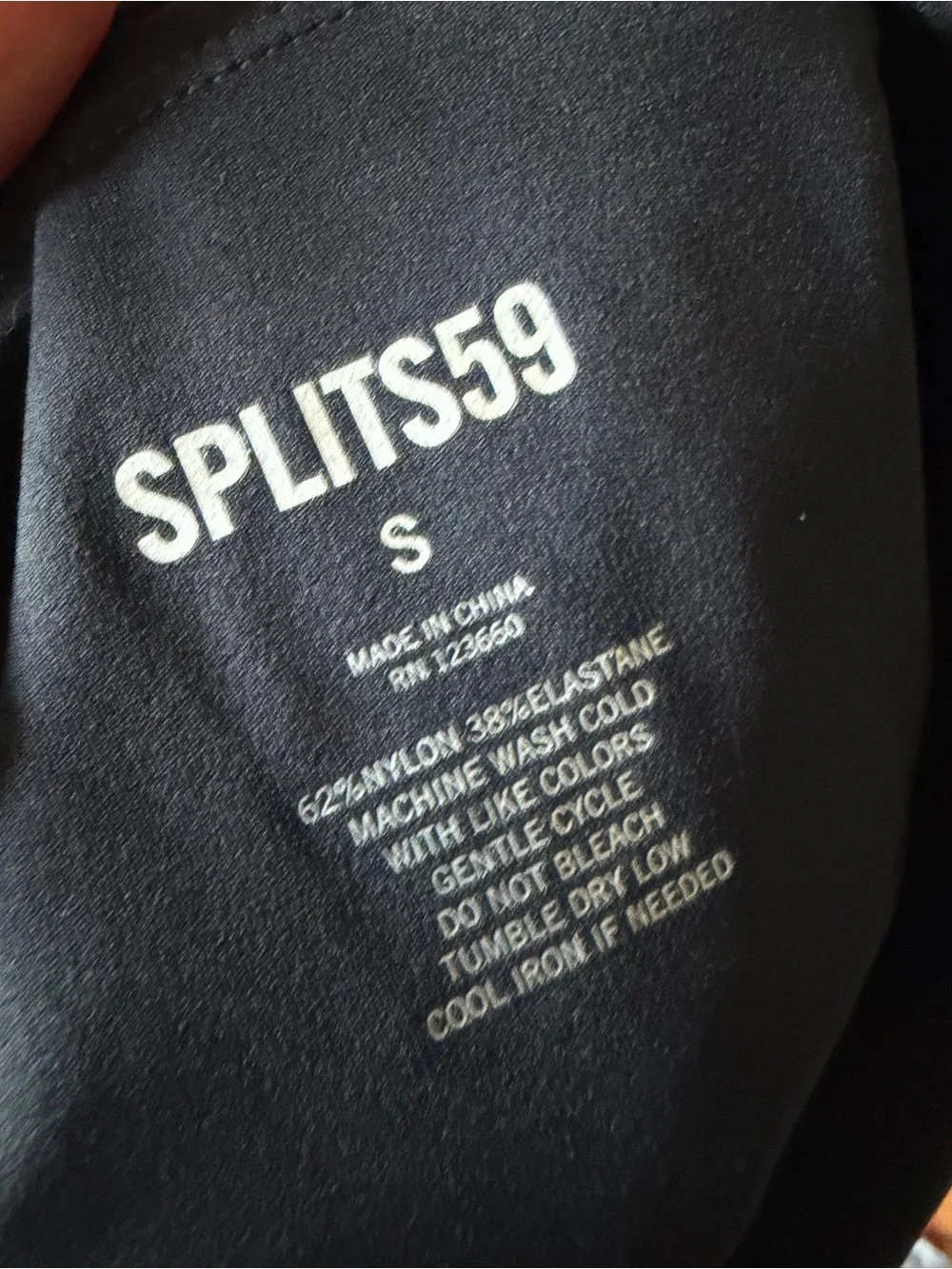 Splits59 Black Biker Shorts Athletic Activewear Size Small